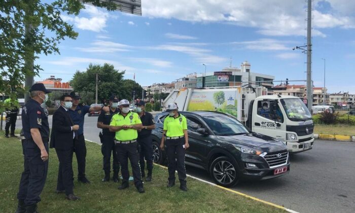 Kaymakam Ünsal, karayollarında incelemelerde bulundu