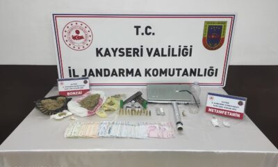 Kayseri’de uyuşturucu operasyonu: 2 gözaltı