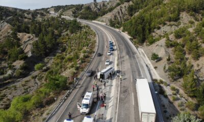 Kazada yaralanan 22 öğrenci ve 3 öğretmenin sağlık durumu iyi