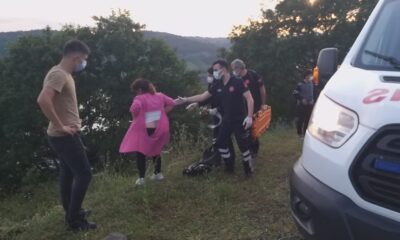 Kazada yaralanan kadın gazetecilere saldırdı