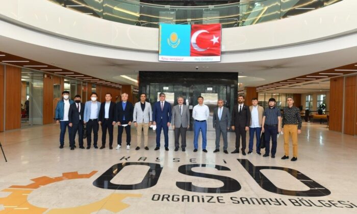 Kazakistan’ın Türkiye Büyükelçisi başkanlığındaki heyet Kayseri OSB’yi ziyaret etti