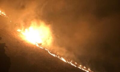 Keban’daki örtü yangını söndürüldü