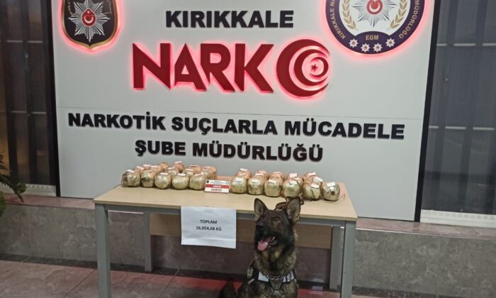 Kırıkkale’de 16 kilogram eroin ele geçirildi
