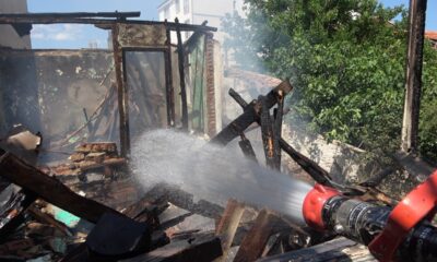 Kırklareli’nde metruk binada yangın