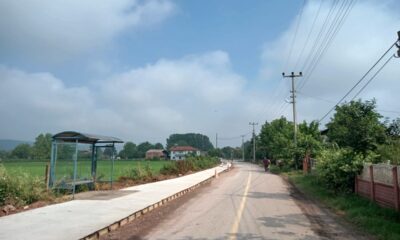 Kırsal mahallelerde yaya yolu çalışmaları devam ediyor