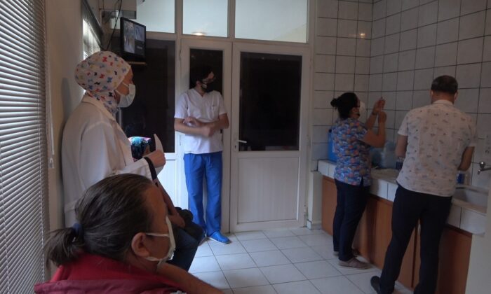 Kırsalda aşı mesaisi