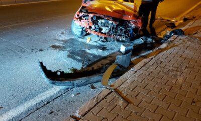 Kontrolden çıkan otomobil takla attı: 1 yaralı