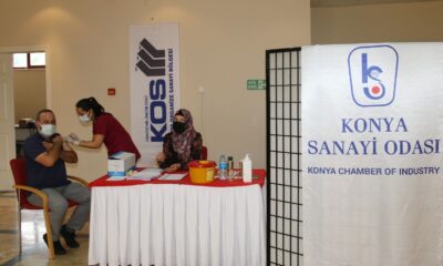 Konya OSB’de yerinde aşı uygulaması başladı