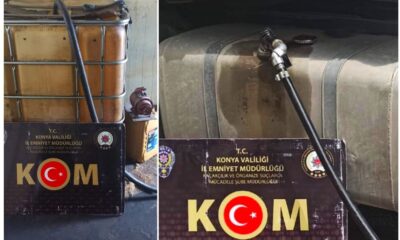 Konya’da bin 65 litre kaçak akaryakıt yakalandı