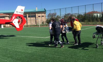 Konya’da kalp krizi geçiren kişiye hava ambulansı