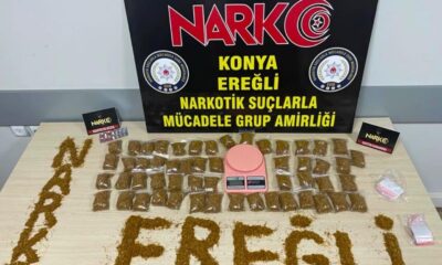 Konya’da uyuşturucu ve kaçak tıbbi ilaç ele geçirildi