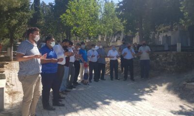 Korona virüs nedeniyle hayatını kaybeden eğitimciye anma töreni