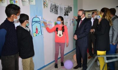 Köy okulunda görsel sanatlar atölyesi açılışı yapıldı