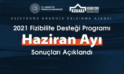 KUDAKA 2021 yılı Fizibilite Desteği Programı Haziran ayı sonuçları açıklandı