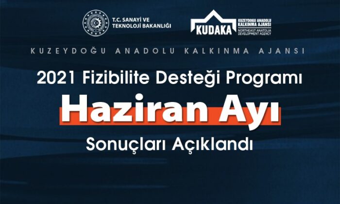 KUDAKA 2021 yılı Fizibilite Desteği Programı Haziran ayı sonuçları açıklandı