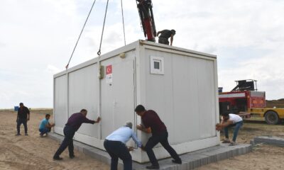 Kulu’da mevsimlik işçiler için konteynerler yerleştirildi