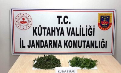 Kütahya’da bir araçta 450 gram kubar esrar ele geçirildi