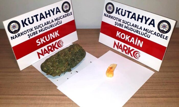Kütahya’da durdurulan araçta uyuşturucu ele geçirildi