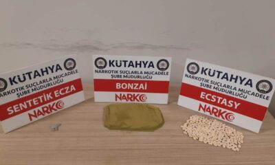 Kütahya’da durdurulan araçta uyuşturucu ele geçirildi