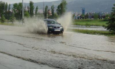 Kütahya’da sağanak yağış