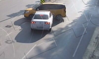 Kütahya’da trafik kazaları saniye saniye kaydedildi