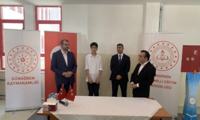 LGS’den tam puan alan Güngörenli  öğrenciye tablet ve hediye çeki