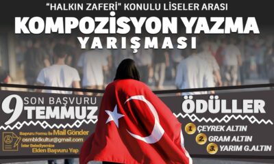 Liseler arası kompozisyon yarışması başvuruları başladı