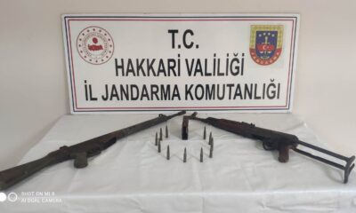Mağara’da silah ele geçirildi