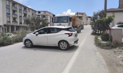 Mahalle sakinlerinin ağır tonajlı kamyon isyanı