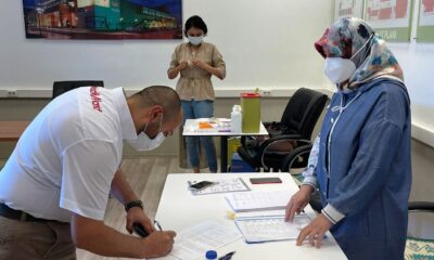 Malatya Park AVM çalışanları aşılandı