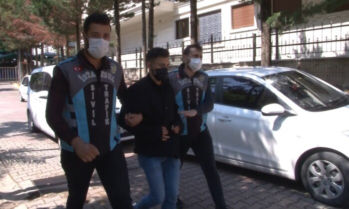 Maltepe’deki trafik magandası yakalandı