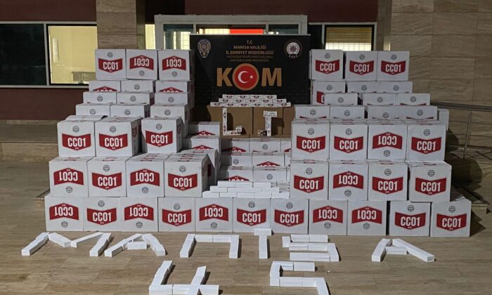 Manisa’da 5 milyon 270 bin adet bandrolsüz makaron ele geçirildi