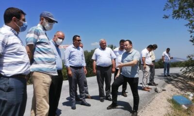 Manisa’da yol çalışmaların yerinde incelendi