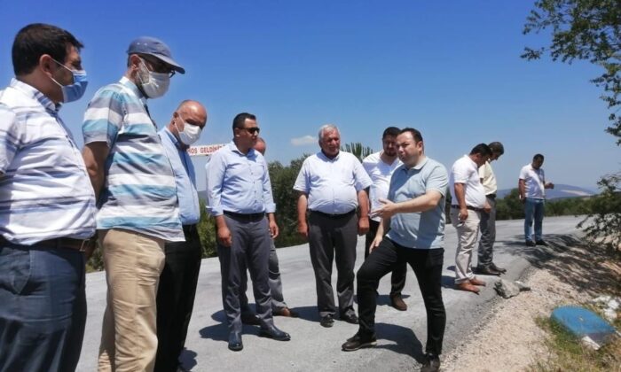 Manisa’da yol çalışmaların yerinde incelendi