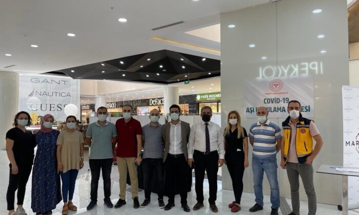 Mardia Mall’da Covid-19 uygulaması başladı