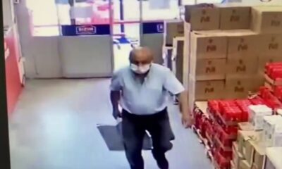 Marketten yağ tenekesi çalan şahıs kameralara yakalandı