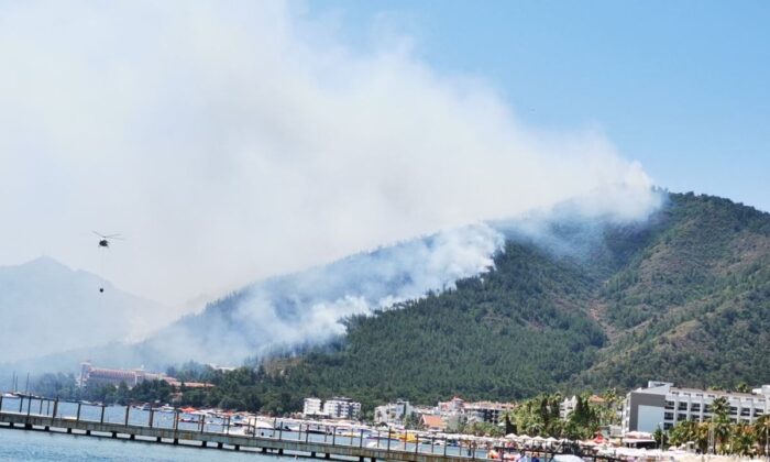 Marmaris’te orman yangını