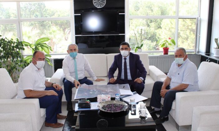 MASKİ’nin Saruhanlı’daki yatırımlarını Kaymakam Yalınalp’a anlattı