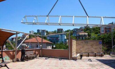 Merkez Camii’nde sundurma çalışması başlatıldı