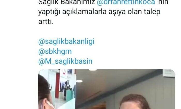 Mersin Şehir Eğitim ve Araştırma Hastanesi çalışanları aşı mutluluğuna mikrofon uzattı