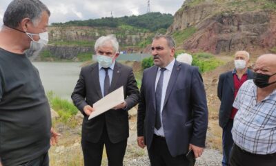 MHP heyeti cüruf tesisi yapılması planlanan bölgeyi gezdi