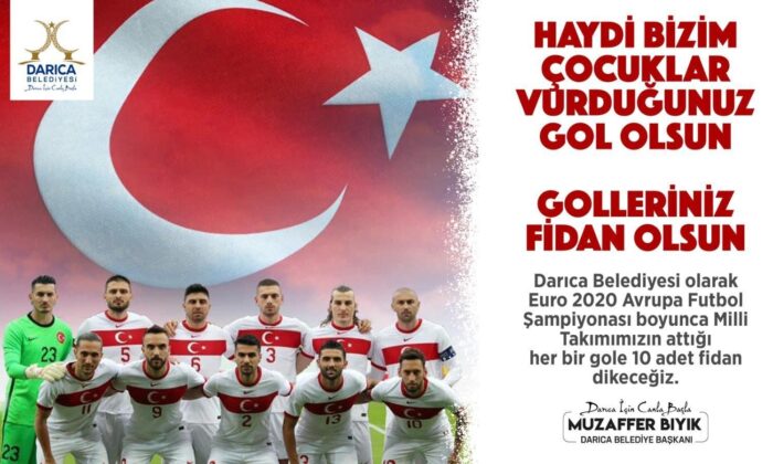 Millilerin attığı her gol fidana dönüşecek