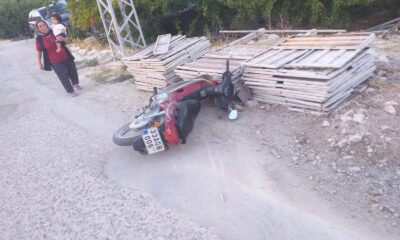 Motosikletin çarptığı 5 yaşındaki çocuk yaralandı