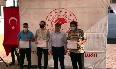 Mudanyalı arıcılar sertifikalarını aldı