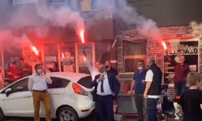 Muhtar seçilince çiftetelli oynadı