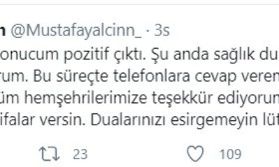 “Mustafa Başkan, korona illeti sizi mi buldu?”