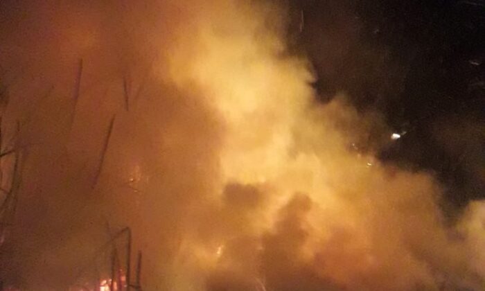 Narenciye bahçesindeki 30 ağaç yandı