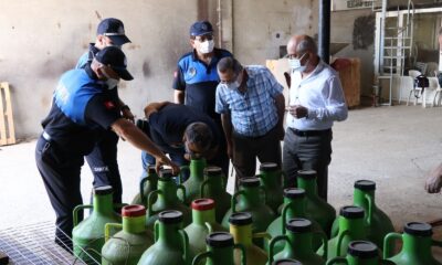 Nazilli’de 1150 litre kaçak yağ ele geçirildi