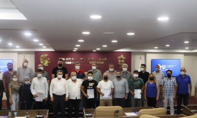 Nazilli’de emlak danışmanları belgelerini aldı