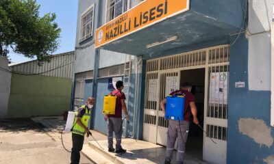 Nazilli’de YKS öncesi okullar dezenfekte edildi